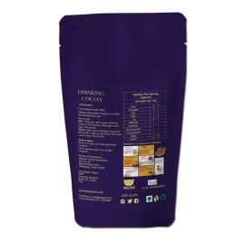 BOGATCHI Dark Drinking Chocolate Powder, Raw - No Sugar - Vegan - Gluten Free- Keto Chocolate, Dark Unsweetened Drinking Cocoa Powder, 200g , Free Measuring Spoon