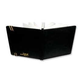 Zen Sangam Express your Mind Zen Sangam Artists - A5 Watercolor Art Journal Landscape - 245 GSM - 20% Cotton Cold Pressed - (50 Pages) - Size (14.8x21cm) - Watercolour Book - Black.