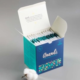 Anandi sanitary pads for women 15 XL Pads | Biodegradable Organic pads with Disposal pouch | Certified ~100% Compostable