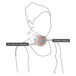 Vissco Firm Cervical Collar Adj Height for Cervical spine fracture | Post trauma immobilization | Head injury | Burns | Torticollis