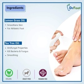 Dr Foot Natural Foot & Shoe Deodorant Spray, Sanitizer Spray With Essential Oils for Smelly Feet, Bad Smell Remover, Shoe Freshener