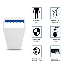 SWEZOR Disposable Skin Blade, Manual razor - THE ORIGINAL - MADE IN SWEDEN Pack Of 10Pcs. For Men/Women, PACK OF 10