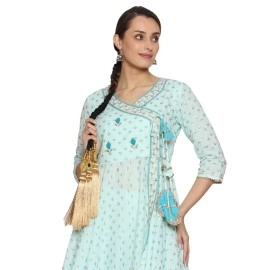 VTN Women\'s Patiala Shahi Paranda/Parandi Traditional Hair Accessory Braid Tassles/Hair Extension/Choti (Black With Golden Hangings)