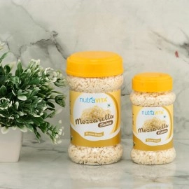 Nutra Vita Freeze Dried fine Mozzarella Cheese Flakes | 400 Grams |