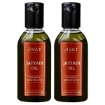 Jiva Jatyadi Oil 60ml | 100% Ayurvedic Formulation | Heals Wounds & Stops Bleeding | Purifies Blood, Disinfects Wounds & Aids In Tissue Healing | Suitable For All Types Of Wounds (Pack of 2)