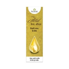 PRAVEK Golden Face Oil, Skin, Super Blend of Kesar, Haldi, Khas, Laksha & Majith, Corrects dryness, acne, dark spots & pigmentation, protects from UV exposure & Pollution, 25 ml
