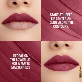 Lakm 9TO5 Primer + Matte Lip Color MP5 Maroon Mix, Maroon Mix, 3.6 g