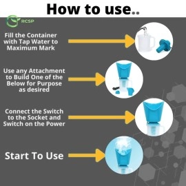 RCSP Vaporizer Machine for Steam Inhalation 3 In 1 For Cold and Cough (Green)