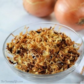 BSD Organics Garnish Fried Onion /Tala Hua pyaaj/Varutta venkayam - 50 Gram