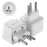 Ceptics India to Switzerland, Rwanda, Liechtenstein (Type J) Travel Adapter Plug - CE Certified - RoHS Compliant - 2 Pack (GP-11A-2PK)
