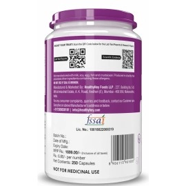 HealthyHey Nutrition Boron Advanced Chelated - 250 Veggie Capsules - Gluten Free, Non-GMO