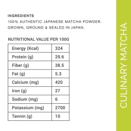 Chymey Japanese Matcha Green Tea Powder | 30 Grams | Culinary Grade | 100% Pure & Authentic