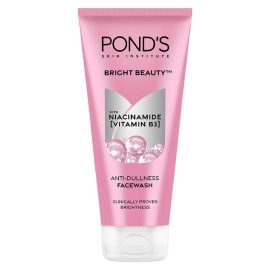 POND\'s Bright Beauty Anti-Dullness & Brightening Facewash With Niacinamide | For Glass-Skin Like Shine And With 4X Visibly Brighter Skin 200Gm