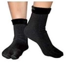 Glus Men & Women Winter Warm Valvet Fur Socks, 100% Warm Super Hot Winter Socks,1Pair (black)
