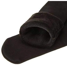 Glus Men & Women Winter Warm Valvet Fur Socks, 100% Warm Super Hot Winter Socks,1Pair (black)