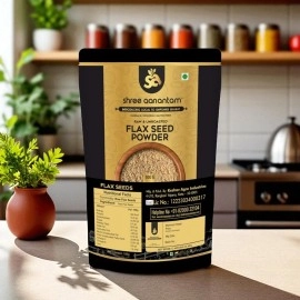 Shree Aanantam ColdMilled Flax Seed Powder - 900gr | NonGMO, GlutenFree Ground Flaxseed Meal | High Fiber Plant Protein & Omega3, Vegan Superfood for Smoothies, Baking & Heart Health