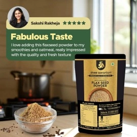 Shree Aanantam ColdMilled Flax Seed Powder - 900gr | NonGMO, GlutenFree Ground Flaxseed Meal | High Fiber Plant Protein & Omega3, Vegan Superfood for Smoothies, Baking & Heart Health