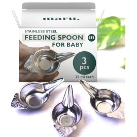 MARU Paladai for Baby Feeding Set of 3-20ml Each, ..