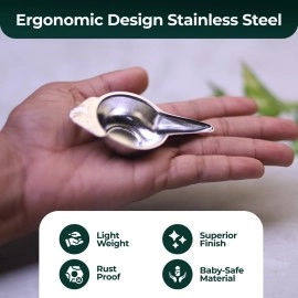 MARU Paladai for Baby Feeding Set of 3-20ml Each, New Born Baby Essentials - Multiple Uses as Milk Feeder, Medicine Dropper & Feeding Spoon - Perfect for Newborns and Babies Age 6 to 12 Months