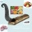 CRM TRADERS Folding Iron Blade Vegetable Fruit Cutter Vili Boti Aruvamanai Kathipeeta Wooden Board Perfect for Your Kitchen ((Small Folding))