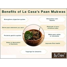 La Casa Made Green Paan Mukhwas | Combo Pack of 3 | Without Supari | Paan Mouth Freshener | Calcutta Meetha Paan | 350g Each |