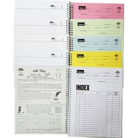 amblitz 5 Subject Spiral Notebook - Ruled -200Pages, 70 GSM, Size A4 approx.