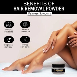 7 Days Hair Removal Powder for Women | Smooth & Radiant Skin(100 Gm)