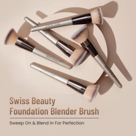 Swiss Beauty Foundation Blender Brush for Makeup | Synthetic Fibres | Easy Blending
