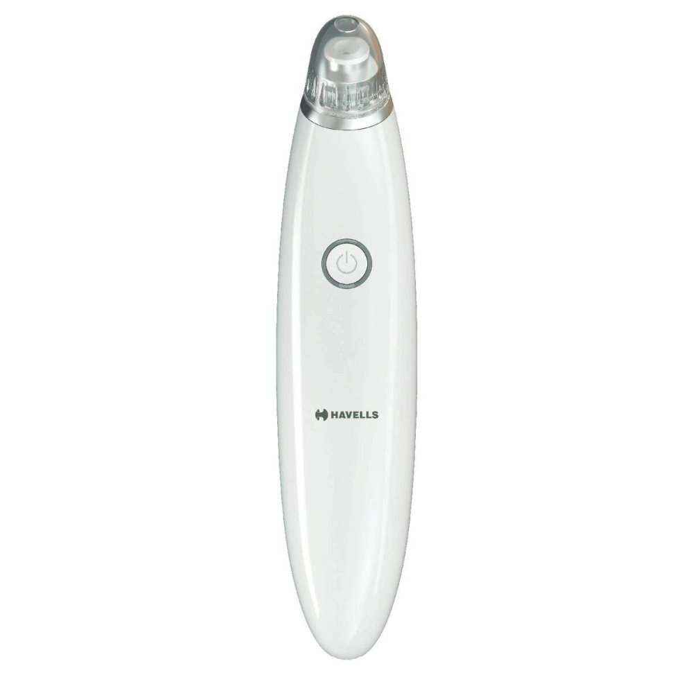 Havells SC5060 Pore Cleanser, Blackhead/Whitehead Remover, 3 Suction Modes - Low/Medium/High, Fast Charge (White)
