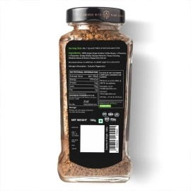 Rage Coffee Mint Mocha Flavoured Instant Coffee with Plant based Vitamins | 100% Arabica beans coffee | Helps in improve Gut health | Hot&Cold coffee - 100g