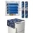 Yellow Weaves Fridge Top Cover, Fridge Handle Covers, Fridge Mats (Blue)