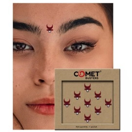 Comet Busters Traditional Maroon Moon Bindi With Stone (BIN617)