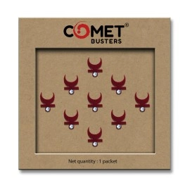 Comet Busters Traditional Maroon Moon Bindi With Stone (BIN617)