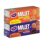 Early Foods Biscuits Combo Pack of 2 - Jowar Almond & Ragi Choco Millet Jaggery Cookies X 2, 150g Each | Sugar free Biscuits