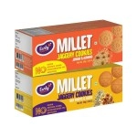 Early Foods Biscuits Combo Pack of 2 - Jowar & Dry Fruits Millet Jaggery Cookies X 2, 150g Each | Sugar Free Biscuits
