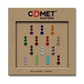 Comet Busters Long Multicolor Stone Bindi (10mm) (BIN635)