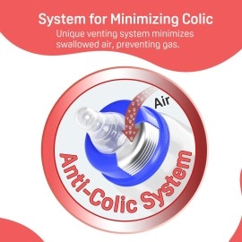 Pigeon Peristaltic Baby Nursing/Feeding Bottle KPP M,for 4+ Month Babies,BPA Free,BPS Free,Blue and White,200 ml,Pack of 2