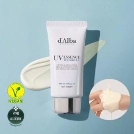 d\'alba Piedmont Italian White Truffle Waterfull Essence Sunscreen, Vegan Skincare, Lightweight Sunscreen With Spf 50+ Pa++++, Glowy, Safe For All Skin Types,50ml