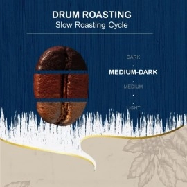 Lavazza Gusto Crema, Roasted Coffee Beans, 500g with Medium Dark Roast