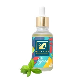 Magic Leaf Stevia Drops (10 ml liquid, 240-300 drops) |Natural Sugar Free Sweetener| Zero Calories| Excellent Taste for Tea, Green Tea (50-60 cups)