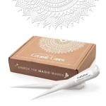 Craftolive White Ceramic Cones (Liquid Paste) for Arts & Crafts and Decorative Purposes, Pack of 8 Cones