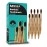 SavSea Soft Charcoal bamboo toothbrush - 8 pcs | Biodegradable bamboo toothbrush with medium bristles