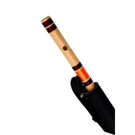 Foxit Musical Bamboo Flute, C Natural, Right Handed, Middle (19 inch), Cedar Wood, for Intermediate and Professional Players