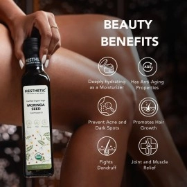 HESTHETIC Virgin Cold Pressed Moringa Seed Oil | 100% Pure & Natural - 100ml