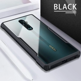 SHINESTAR Oppo Reno 2F / Reno 2z Back Cover Case | Ultra Thin 360 Degree Protection | Crystal Clear Tranparent Bumper Back Cover Case for Oppo Reno 2z / Reno 2F Mobile -Black