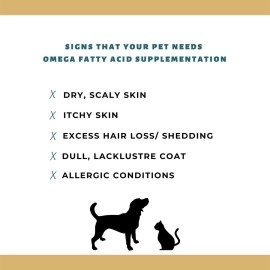 PET360 Omega 3+6 Concentrated Salmon Fish Oil for Dogs & Cats with Vitamins, Minerals & Taurine - 200 ml, Pack of 2 | Shinier Coat, Itch Control & Reduced Skin Allergies | Improved Skin & Hair Health