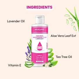 GynoCup Menstrual Cup Lubricant Water based & pH Balanced, hypoallergenic and safe for use, Helps to Insert Menstrual Cup. (100 ML)
