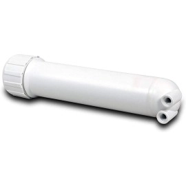 Shapure Leak Proof Membrane Housing Made of Food Grade Material with 3 Piece Elbow, Teflon Tape for All Domestic Brand RO Water Purifier | White