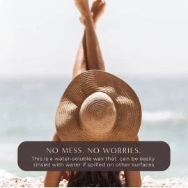 HoneyBee Vegan Pure Hot Sugar Wax For Hair Removal| Natural Hot Wax For Women Legs, Arms, Underarms, Bikini, Body Wax | At Home Quick Easily Removes Tan | For Sensitive Skin | 600g