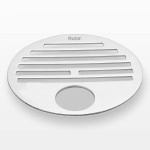Ruhe Classic Round Jali Floor Drain | Bathroom Drainage Cover Round | Drain Cover with Hole | Premium Grade Stainless Steel Floor Drain | Gloss Finish | Waste Water Drainer | 4 Inches | Silver